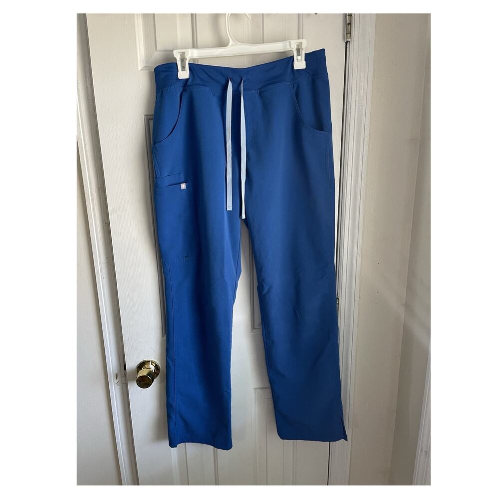 FIGS Scrub Pants Blue M Technical Collection Medical Solid
